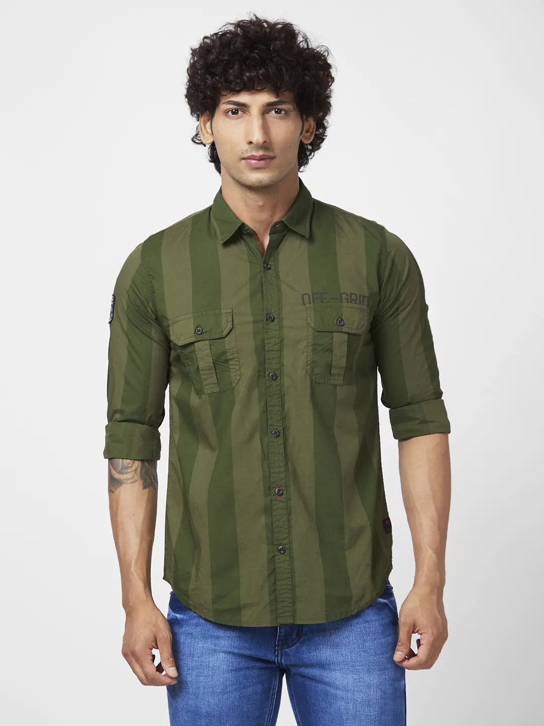 Spykar Men Solid Casual Green Shirt - Buy Spykar Men Solid Casual Green  Shirt Online at Best Prices in India | Flipkart.com